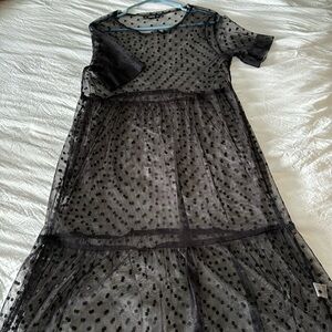 Black lace top